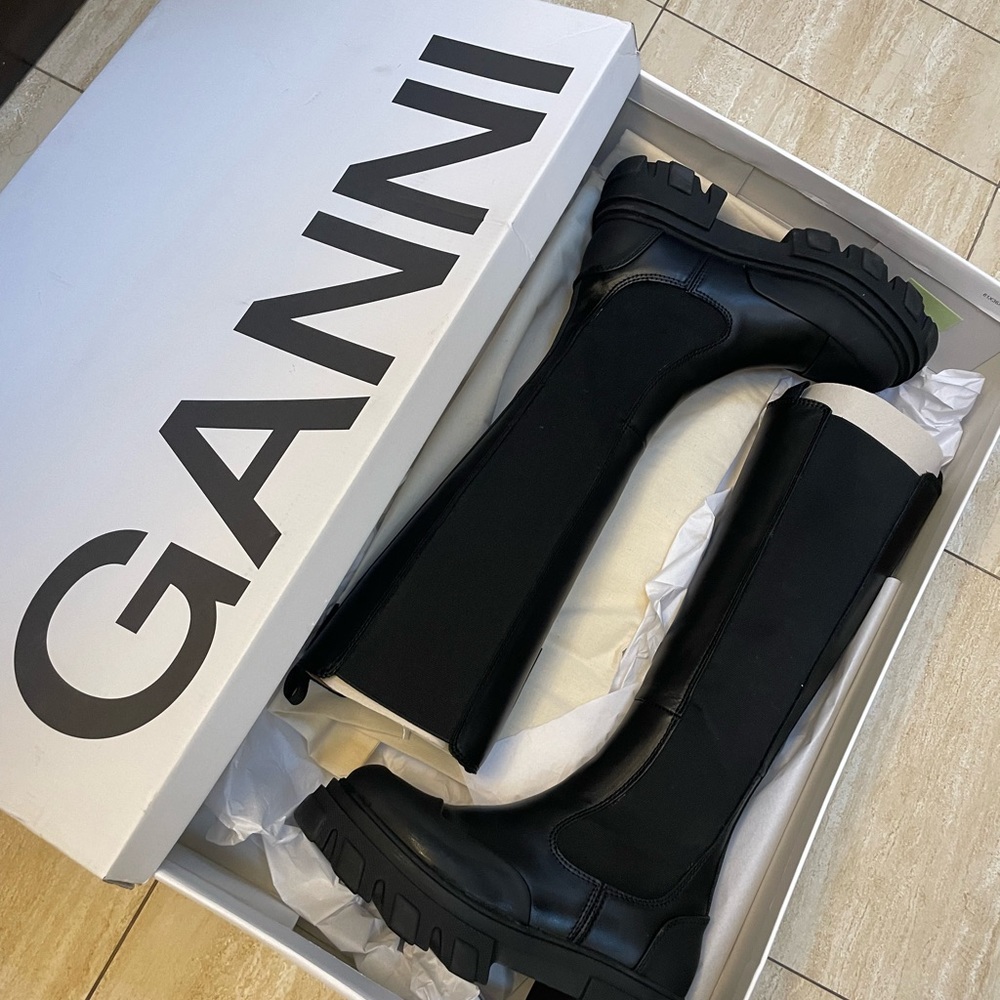 Ganni Knee High Boots BRAND NEW IN BOX